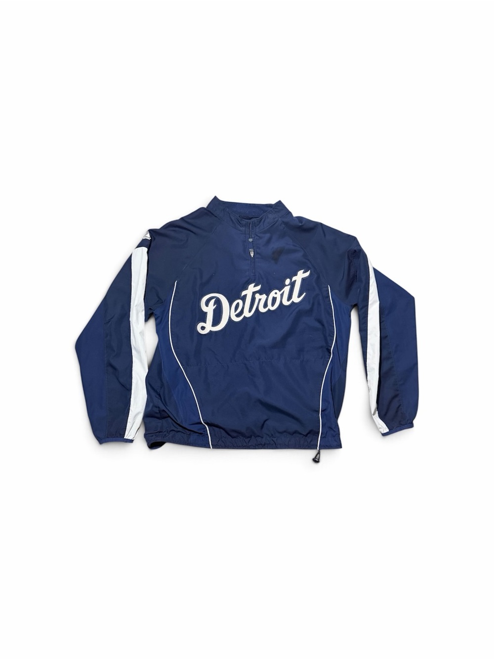 Detroit Navy and White Windbreaker